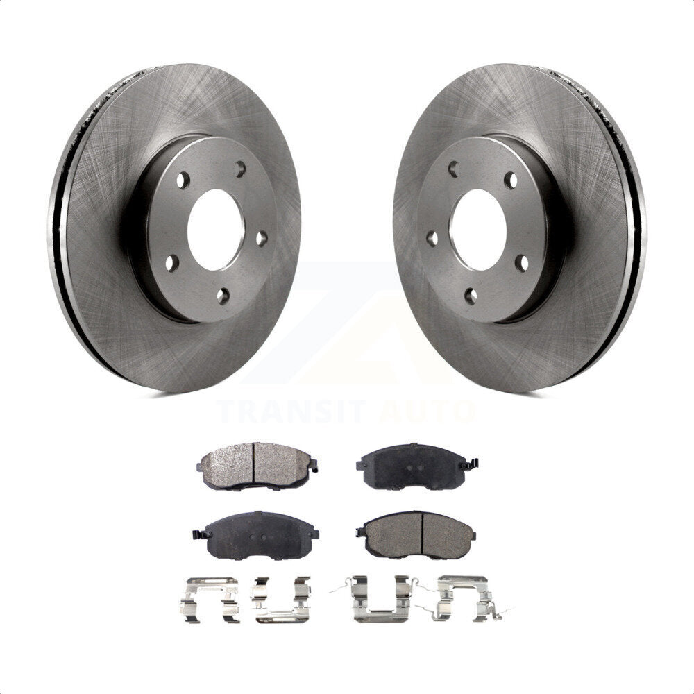 Front Disc Brake Rotors And Semi-Metallic Pads Kit For 2000-2001 Nissan Maxima Infiniti I30 INFINITI K8F-100332 by Transit Auto