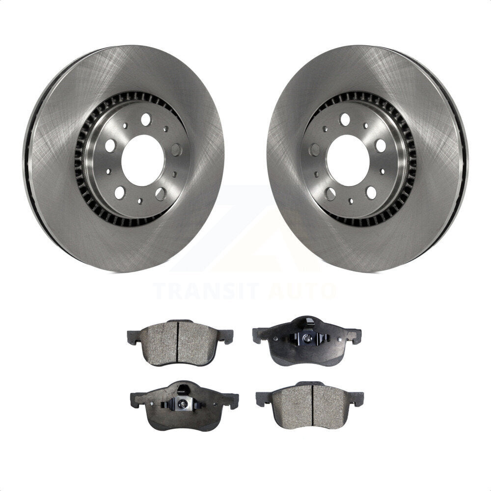 Front Disc Brake Rotors And Semi-Metallic Pads Kit For Volvo S60 V70 XC70 S80 K8F-100352 by Transit Auto