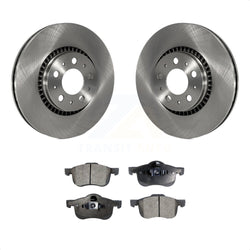 Front Disc Brake Rotors And Semi-Metallic Pads Kit For Volvo S60 V70 XC70 S80 K8F-100352