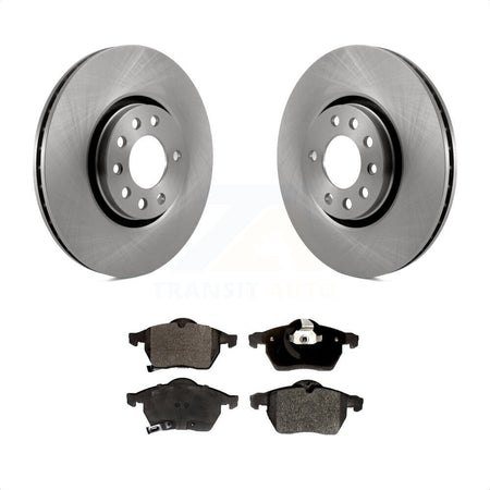 Front Disc Brake Rotors And Semi-Metallic Pads Kit For Saab 9-5 9-3 K8F-100354 by Transit Auto