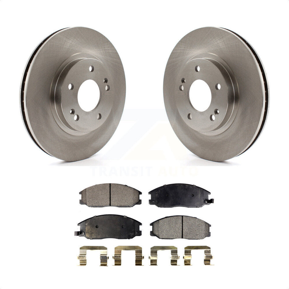 Front Disc Brake Rotors And Semi-Metallic Pads Kit For 2001-2006 Hyundai Santa Fe With 294mm Diameter Rotor K8F-100371 by Transit Auto