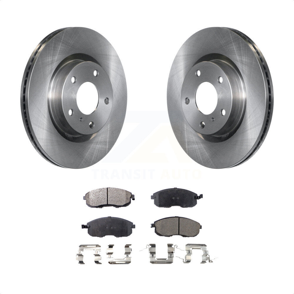 Front Disc Brake Rotors And Semi-Metallic Pads Kit For Infiniti G35 Nissan 350Z INFINITI K8F-100378 by Transit Auto