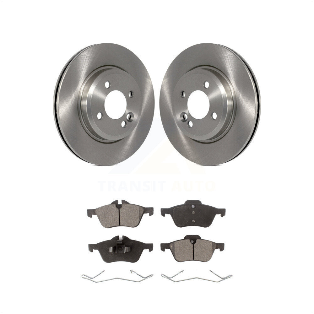 Front Disc Brake Rotors And Semi-Metallic Pads Kit For 2002-2006 Mini Cooper With 276mm Diameter Rotor K8F-100388 by Transit Auto