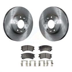 Front Disc Brake Rotors And Semi-Metallic Pads Kit For 2003-2005 Mazda 6 K8F-100408
