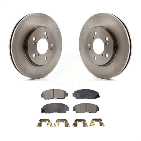 Front Disc Brake Rotors And Semi-Metallic Pads Kit For 2005-2010 Honda Odyssey K8F-100409 by Transit Auto