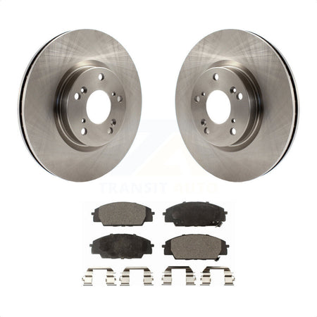 Front Disc Brake Rotors And Semi-Metallic Pads Kit For Honda Civic Acura RSX CSX K8F-100414 by Transit Auto