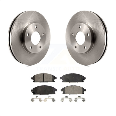 Front Disc Brake Rotors And Semi-Metallic Pads Kit For 2004-2006 Nissan X-Trail K8F-100439 by Transit Auto