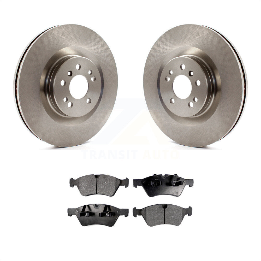 Front Disc Brake Rotors And Semi-Metallic Pads Kit For Mercedes-Benz ML350 GL450 R350 GL550 ML320 GL350 ML550 GL320 K8F-100443 by Transit Auto