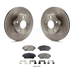 Front Disc Brake Rotors And Semi-Metallic Pads Kit For 2005-2015 Toyota Tacoma With 5 Lug Wheels K8F-100461