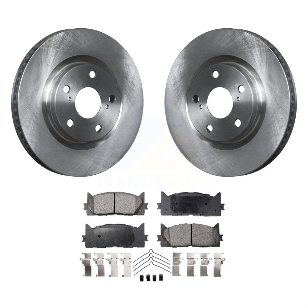 Front Disc Brake Rotors And Semi-Metallic Pads Kit For Toyota Camry Lexus ES350 Avalon ES300h K8F-100466 by Transit Auto