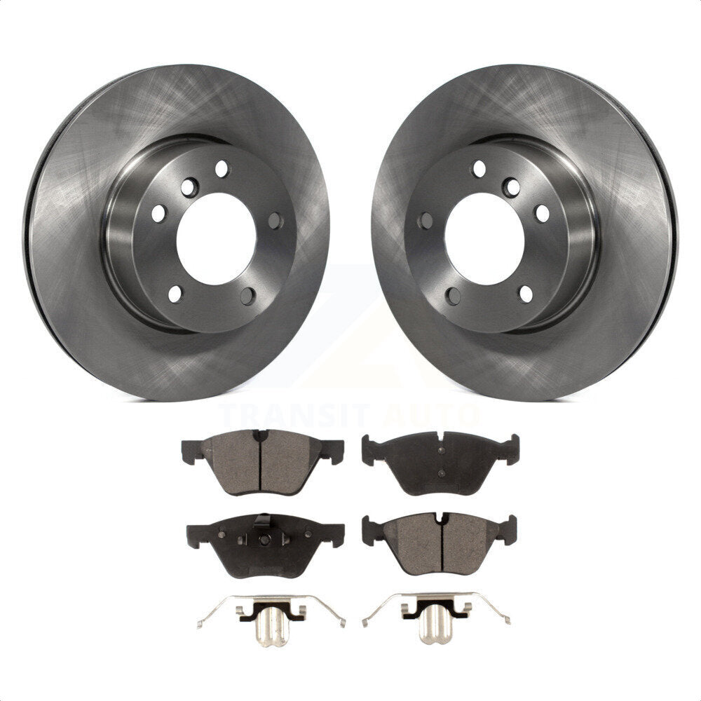 Front Disc Brake Rotors And Semi-Metallic Pads Kit For BMW 328i 325i 128i 328xi 325xi 323i K8F-100470 by Transit Auto