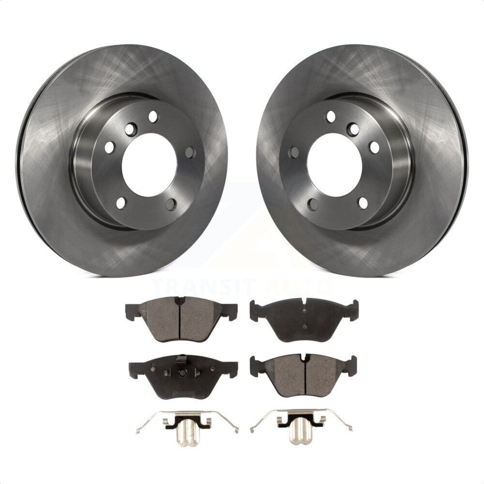 Front Disc Brake Rotors And Semi-Metallic Pads Kit For BMW 328i 325i 128i 328xi 325xi 323i K8F-100470 by Transit Auto