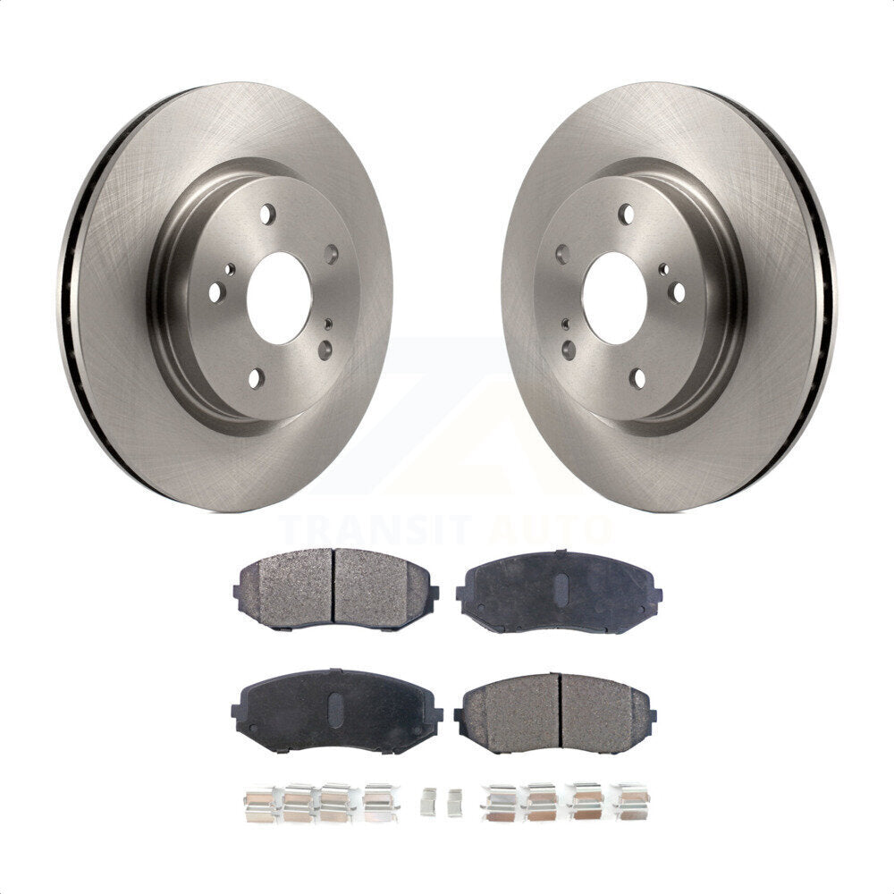 Front Disc Brake Rotors And Semi-Metallic Pads Kit For 2006-2013 Suzuki Grand Vitara K8F-100477 by Transit Auto