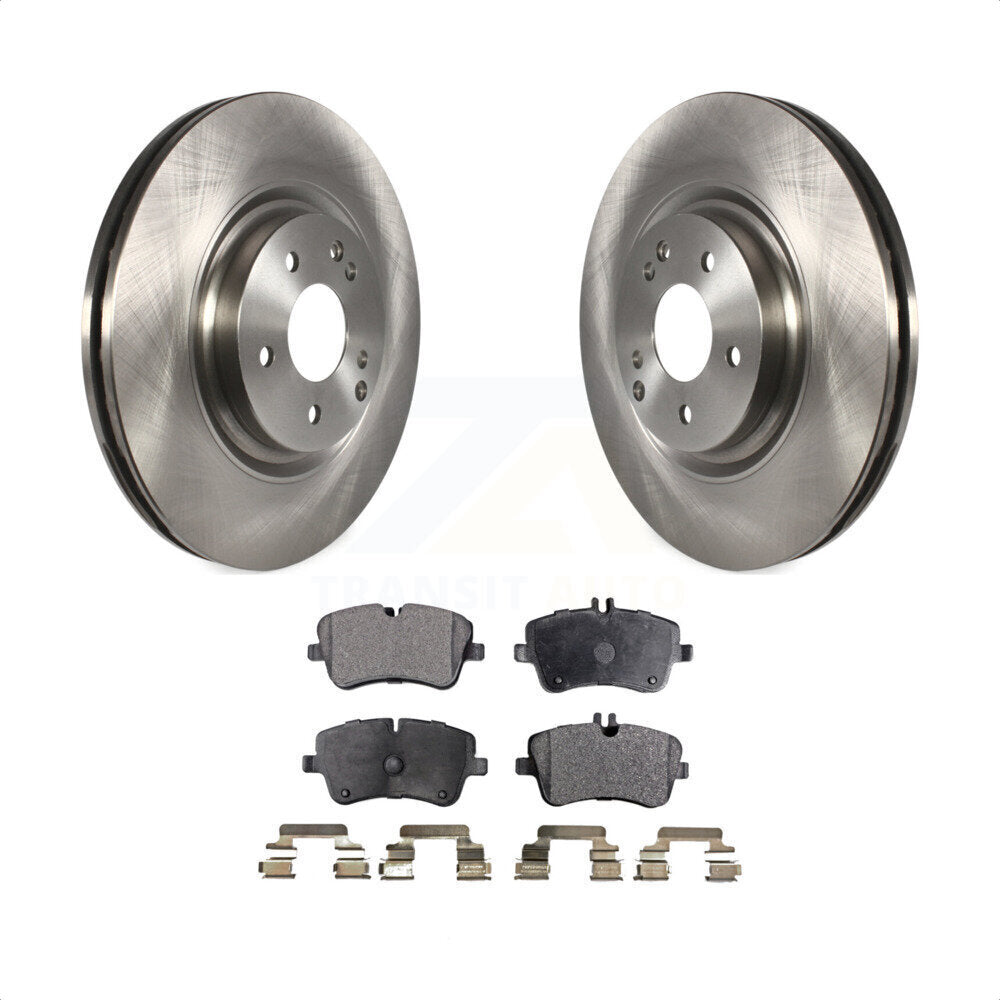 Front Disc Brake Rotors And Semi-Metallic Pads Kit For Mercedes-Benz SLK280 C320 With Sport Package K8F-100484 by Transit Auto