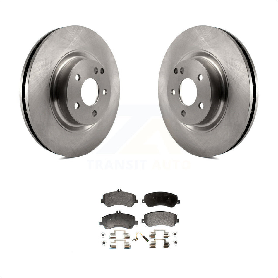 Front Disc Brake Rotors And Semi-Metallic Pads Kit For Mercedes-Benz GLK350 GLK250 K8F-100491 by Transit Auto