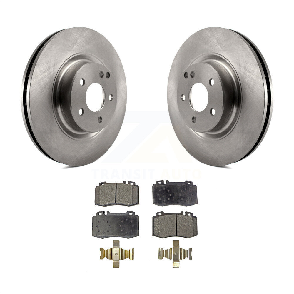 Front Disc Brake Rotors And Semi-Metallic Pads Kit For Mercedes-Benz CLS550 CLS500 E550 K8F-100492 by Transit Auto