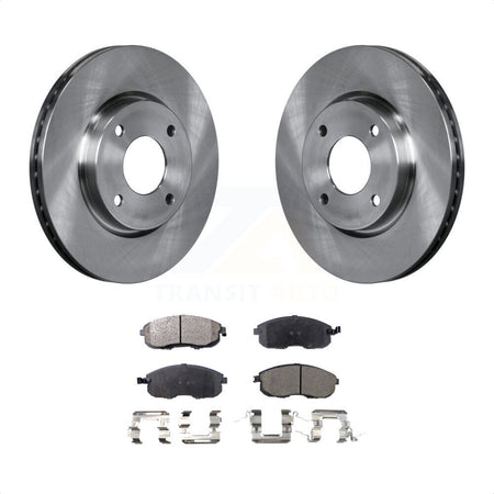 Front Disc Brake Rotors And Semi-Metallic Pads Kit For Nissan Sentra Versa Cube K8F-100497 by Transit Auto