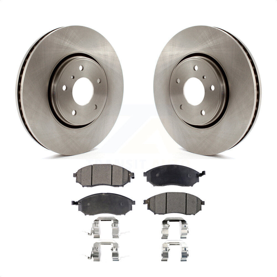 Front Disc Brake Rotors And Semi-Metallic Pads Kit For Infiniti FX35 FX37 QX70 FX45 INFINITI K8F-100501 by Transit Auto