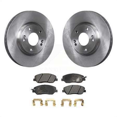 Front Disc Brake Rotors And Semi-Metallic Pads Kit For 2007-2009 Hyundai Santa Fe K8F-100506 by Transit Auto