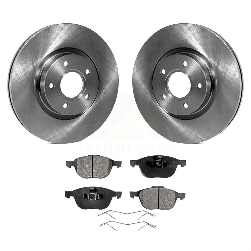 Front Disc Brake Rotors And Semi-Metallic Pads Kit For Ford Escape Volvo C-Max S40 C70 C30 V50 K8F-100509 by Transit Auto