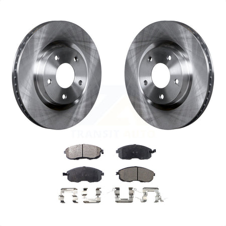 Front Disc Brake Rotors And Semi-Metallic Pads Kit For 2007-2012 Nissan Sentra SE-R K8F-100518 by Transit Auto