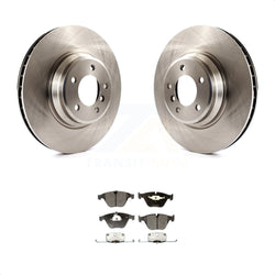 Front Disc Brake Rotors And Semi-Metallic Pads Kit For BMW 335i xDrive X1 335d 335xi 335is K8F-100525