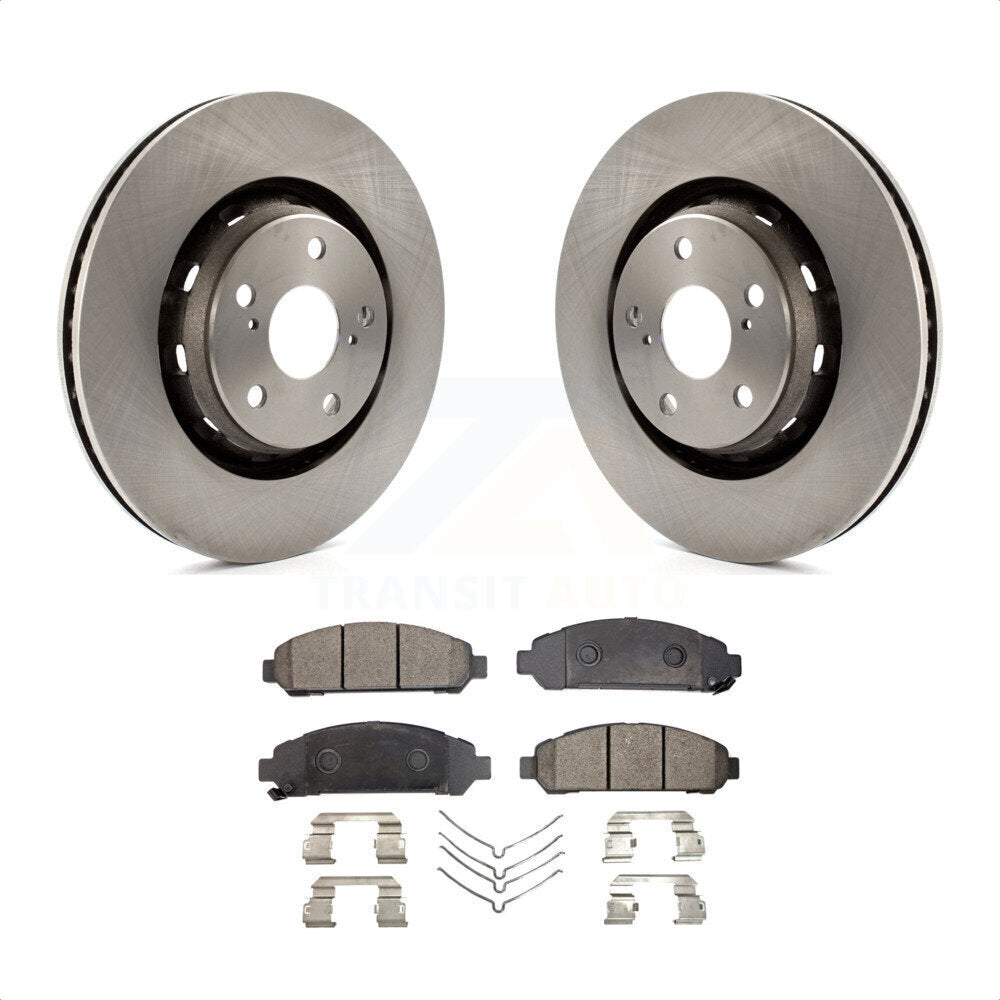 Front Disc Brake Rotors And Semi-Metallic Pads Kit For 2009-2016 Toyota Venza K8F-100548 by Transit Auto