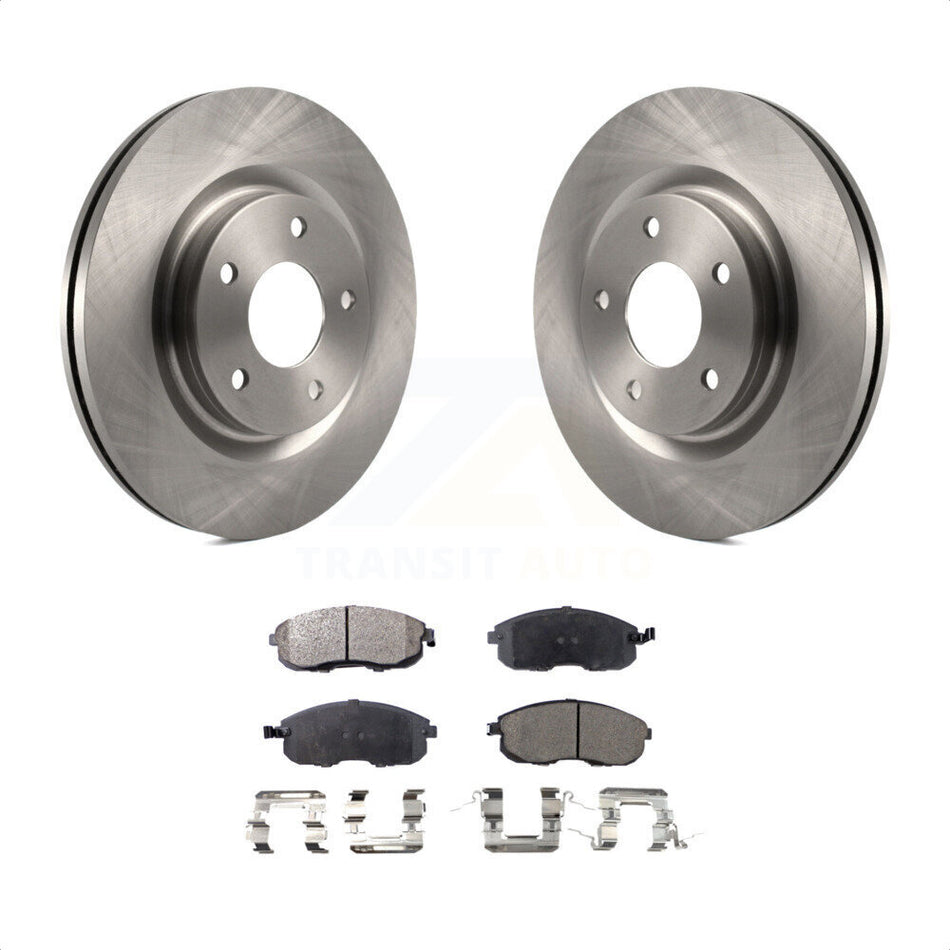 Front Disc Brake Rotors And Semi-Metallic Pads Kit For Nissan Sentra Juke K8F-100570 by Transit Auto