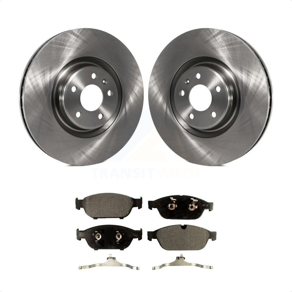 Front Disc Brake Rotors And Semi-Metallic Pads Kit For Audi A6 Quattro A7 K8F-100586 by Transit Auto