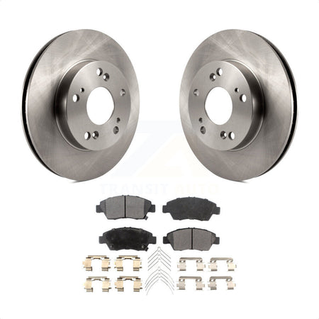 Front Disc Brake Rotors And Semi-Metallic Pads Kit For Honda Civic Acura ILX K8F-100593 by Transit Auto