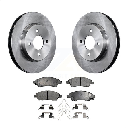 Front Disc Brake Rotors And Semi-Metallic Pads Kit For Nissan Versa Note Micra K8F-100600 by Transit Auto