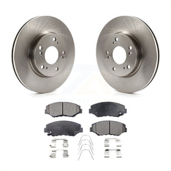 Front Disc Brake Rotors And Semi-Metallic Pads Kit For 2013 Acura ILX 2.0L K8F-100603