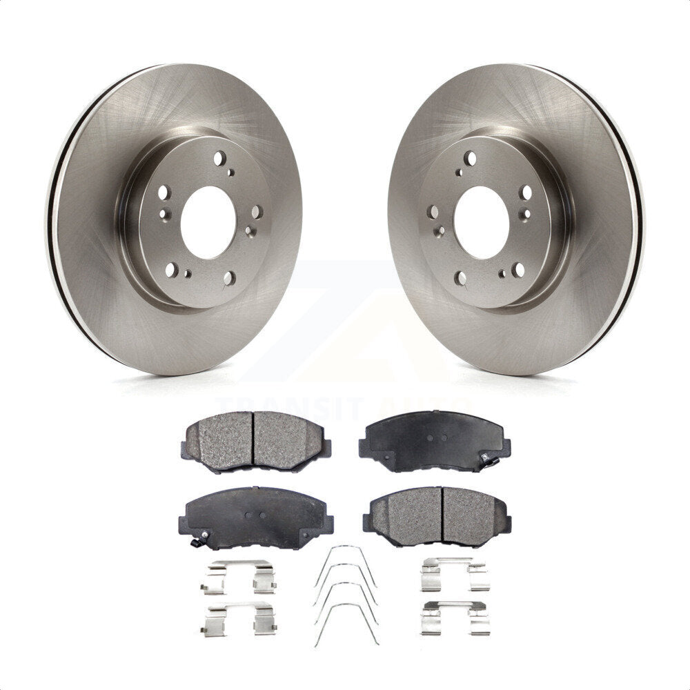 Front Disc Brake Rotors And Semi-Metallic Pads Kit For 2013 Acura ILX 2.0L K8F-100603 by Transit Auto