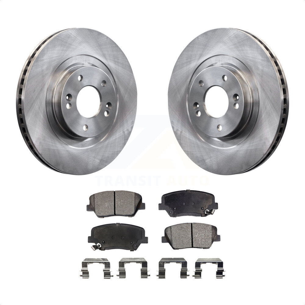 Front Disc Brake Rotors And Semi-Metallic Pads Kit For Hyundai Santa Fe Sport Kia Sorento K8F-100605 by Transit Auto