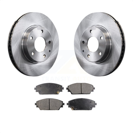 Front Disc Brake Rotors And Semi-Metallic Pads Kit For 2016-2021 Mazda CX-3 FWD K8F-100627 by Transit Auto