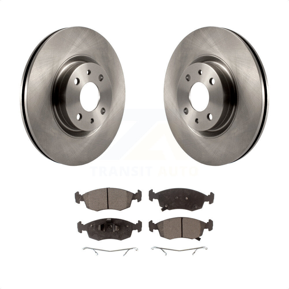 Front Disc Brake Rotors And Semi-Metallic Pads Kit For Fiat 500 K8F-100629 by Transit Auto