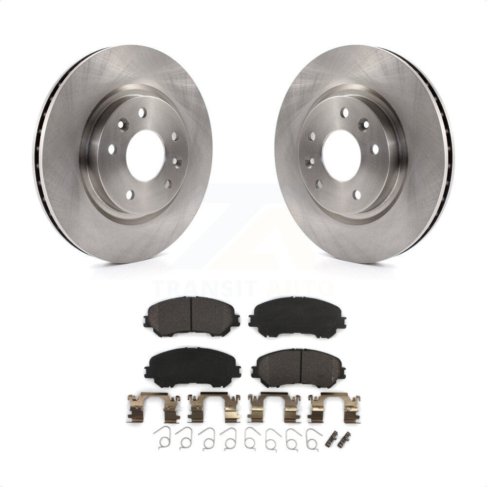 Front Disc Brake Rotors And Semi-Metallic Pads Kit For Nissan Rogue Sport Qashqai K8F-100632 by Transit Auto