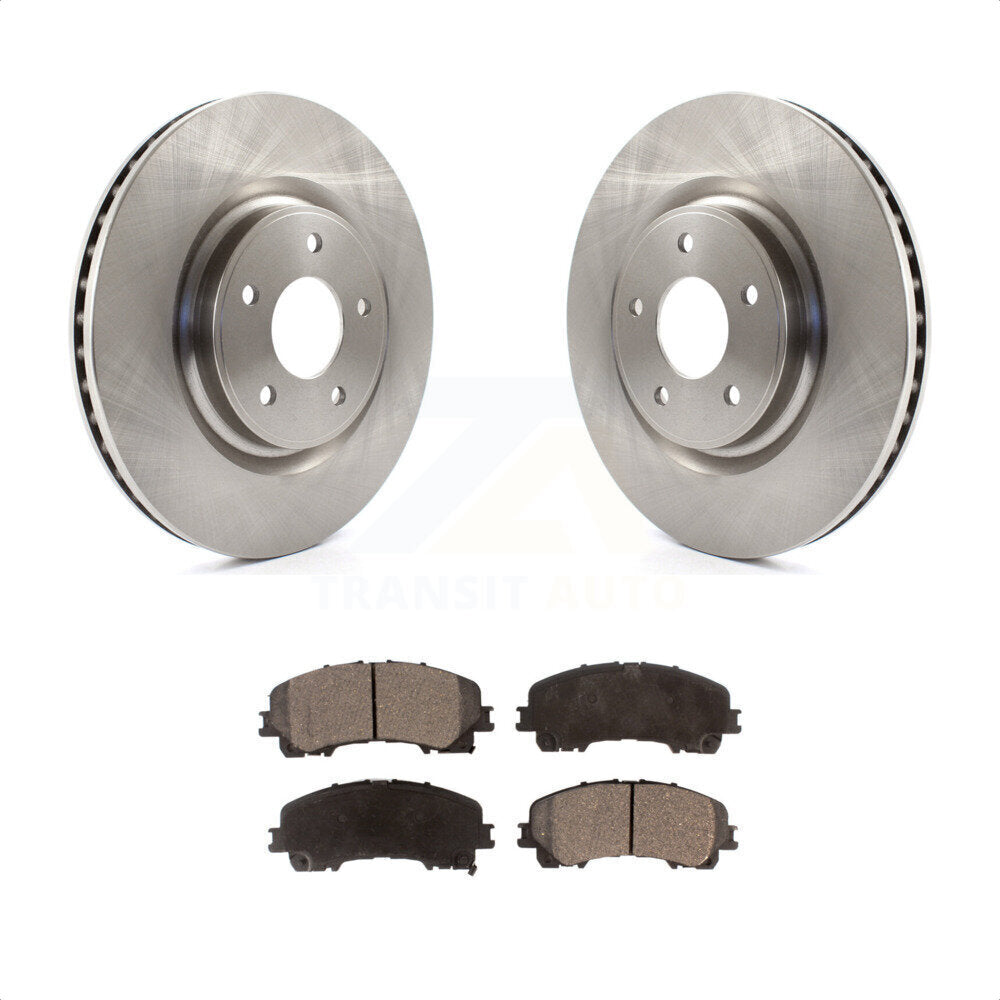 Front Disc Brake Rotors And Semi-Metallic Pads Kit For Nissan Rogue K8F-100634 by Transit Auto