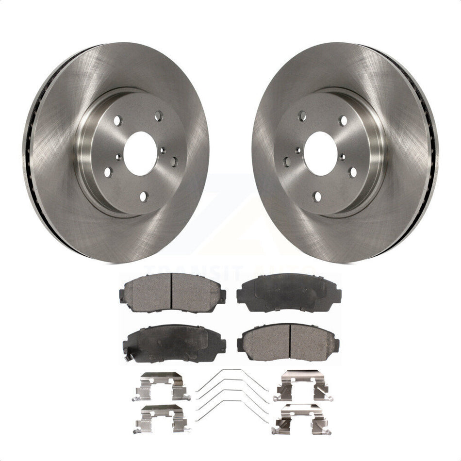 Front Disc Brake Rotors And Semi-Metallic Pads Kit For 2016-2019 Subaru Legacy 2.5L K8F-100638 by Transit Auto