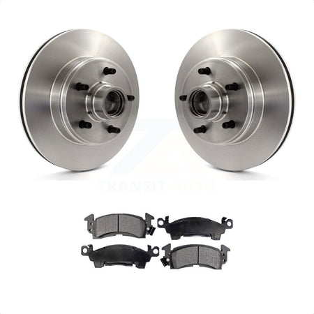 Front Disc Brake Rotors Hub Assembly And Semi-Metallic Pads Kit For Chevrolet Astro GMC Safari K8F-100657 by Transit Auto