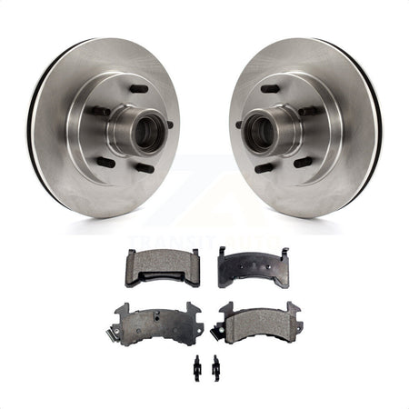 Front Disc Brake Rotors Hub Assembly And Semi-Metallic Pads Kit For Chevrolet S10 GMC Sonoma Blazer Jimmy Isuzu Hombre S15 K8F-100663 by Transit Auto