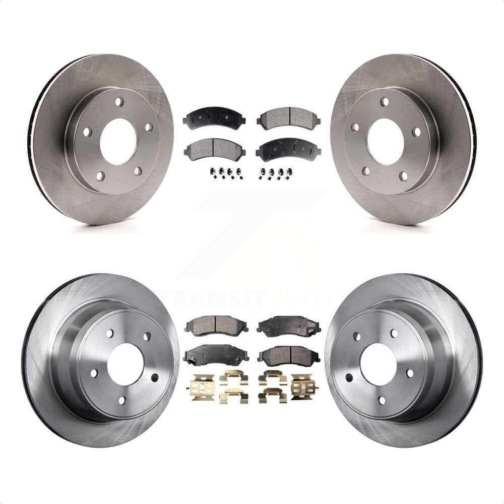 Front Rear Disc Brake Rotors And Semi-Metallic Pads Kit For 1997-1997 Chevrolet Blazer GMC Jimmy K8F-100713 by Transit Auto