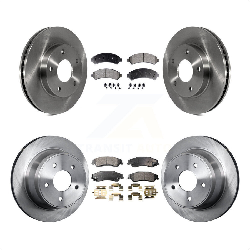 Front Rear Disc Brake Rotors And Semi-Metallic Pads Kit For Chevrolet S10 Blazer GMC Sonoma Jimmy Oldsmobile Bravada Isuzu Hombre K8F-100725 by Transit Auto