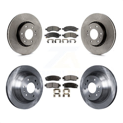 Front Rear Disc Brake Rotors And Semi-Metallic Pads Kit For Chevrolet Trailblazer GMC Envoy EXT XL Buick Rainier Saab 9-7x Isuzu Ascender SSR K8F-100751