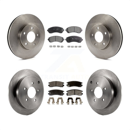 Front Rear Disc Brake Rotors And Semi-Metallic Pads Kit For Buick Rendezvous Chevrolet Venture Pontiac Montana Aztek Oldsmobile Silhouette K8F-100753 by Transit Auto