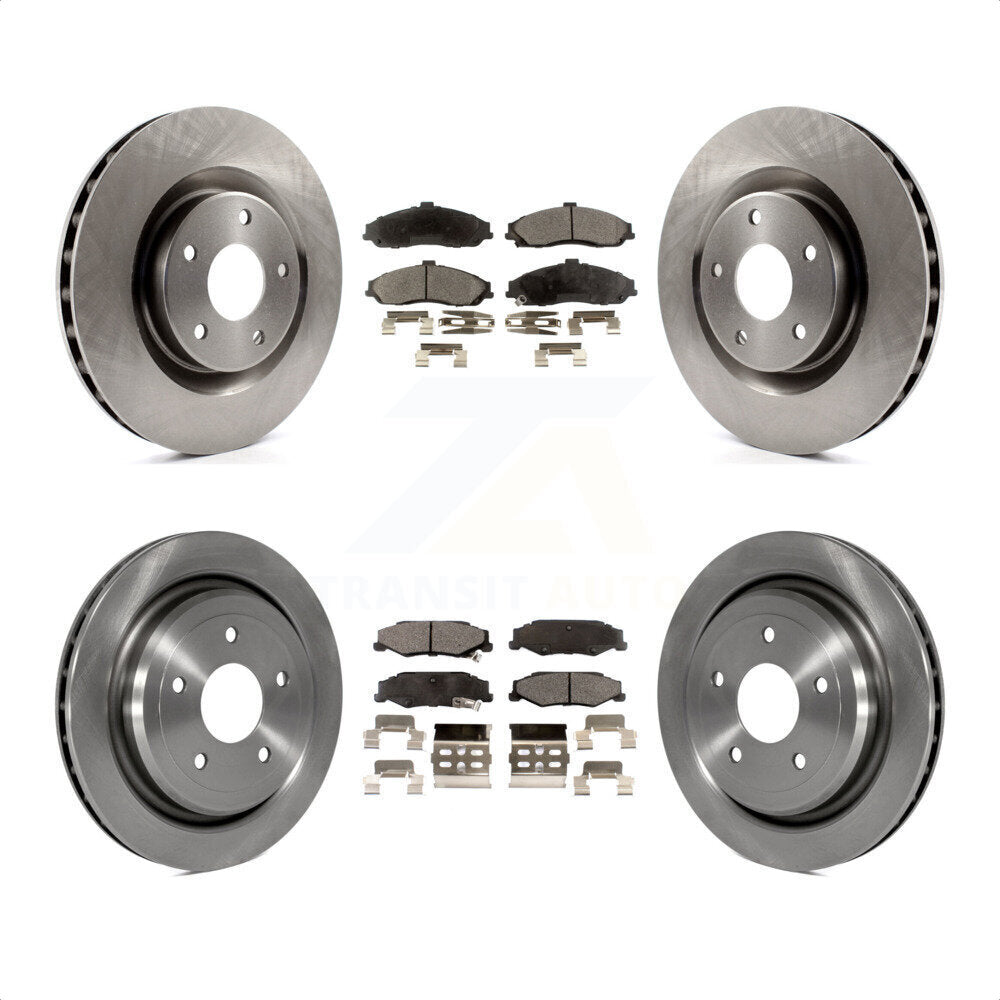 Front Rear Disc Brake Rotors And Semi-Metallic Pads Kit For Chevrolet Corvette Cadillac XLR K8F-100767 by Transit Auto