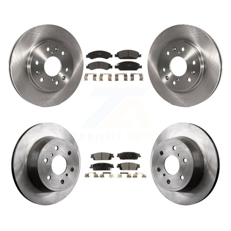 Front Rear Disc Brake Rotors And Semi-Metallic Pads Kit For Chevrolet Silverado 1500 GMC Sierra Tahoe Suburban Yukon Cadillac XL Escalade ESV K8F-100777 by Transit Auto