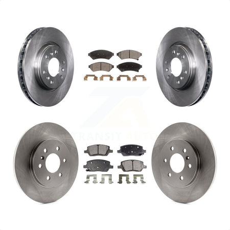 Front Rear Disc Brake Rotors And Semi-Metallic Pads Kit For Chevrolet Uplander Pontiac Montana Buick Terraza Saturn Relay K8F-100784 by Transit Auto