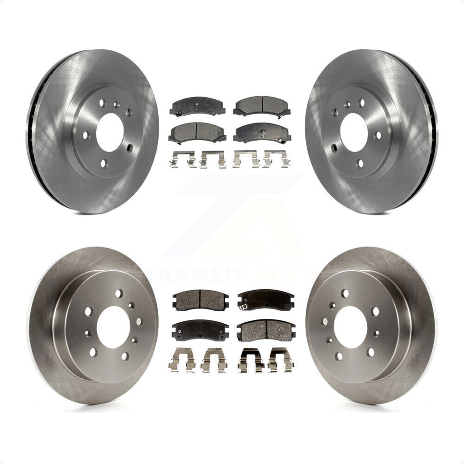 Front Rear Disc Brake Rotors And Semi-Metallic Pads Kit For Chevrolet Impala Monte Carlo K8F-100788 by Transit Auto