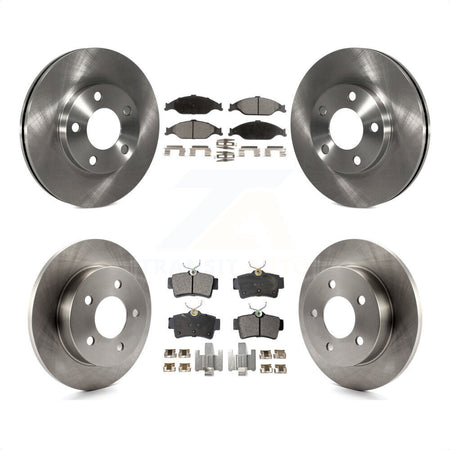 Front Rear Disc Brake Rotors And Semi-Metallic Pads Kit For Ford Mustang K8F-100840 by Transit Auto